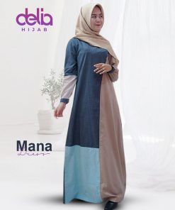 Baju Gamis Kekinian - Mana Dress - Delia Hijab