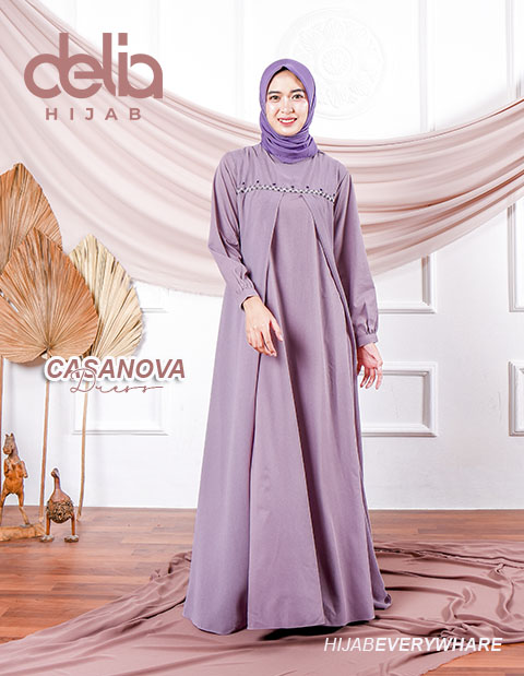 Baju Muslim Casual - Casanova Dress - Delia Hijab
