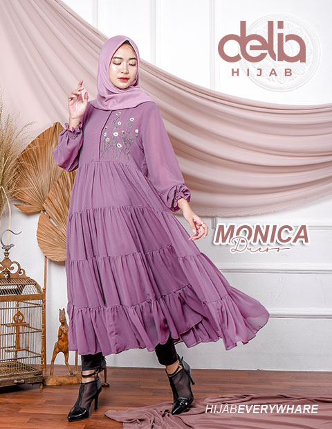 Baju Gamis Pesta - Monica Dress - Delia Hijab