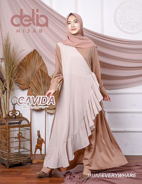 Baju Gamis Pesta - Cavida Dress - Delia Hijab