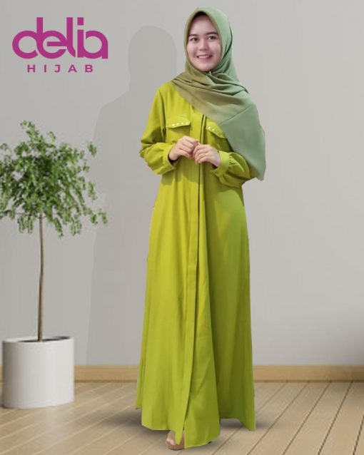 Baju Gamis Modern - Natalia Dress - Delia Hijab