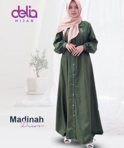 Baju Gamis Polos – Madinah Dress – Delia Hijab