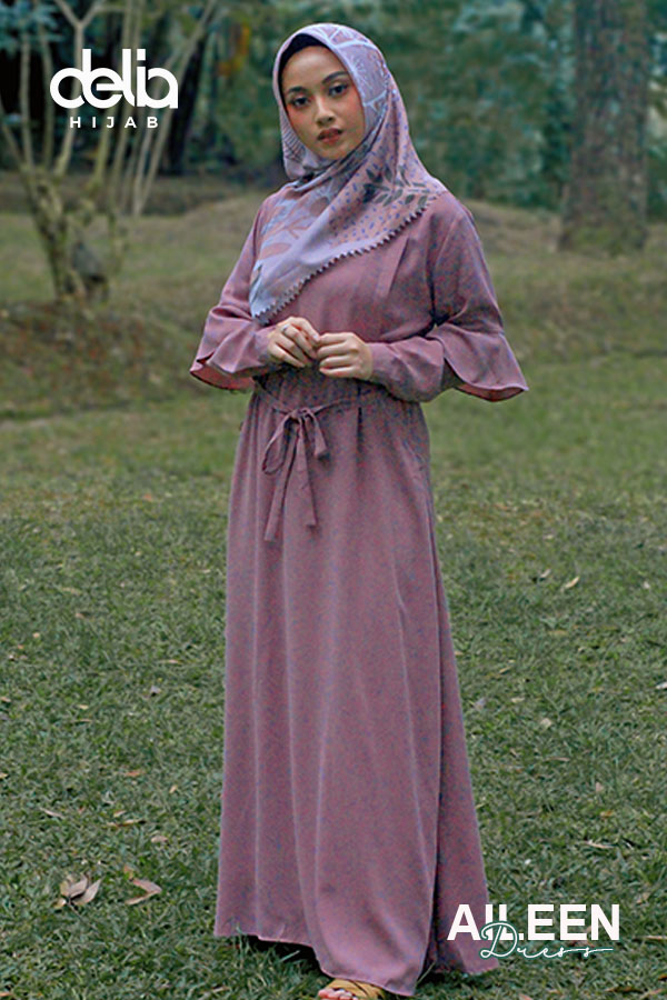 TEST Baju Gamis Model Sekarang  Aileen Dress Delia Hijab