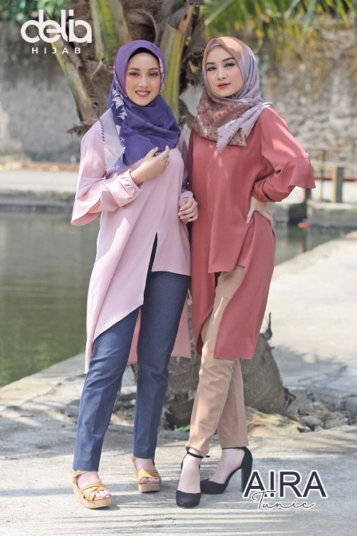 Baju Muslim Casual - Aira Tunic - Delia Hijab