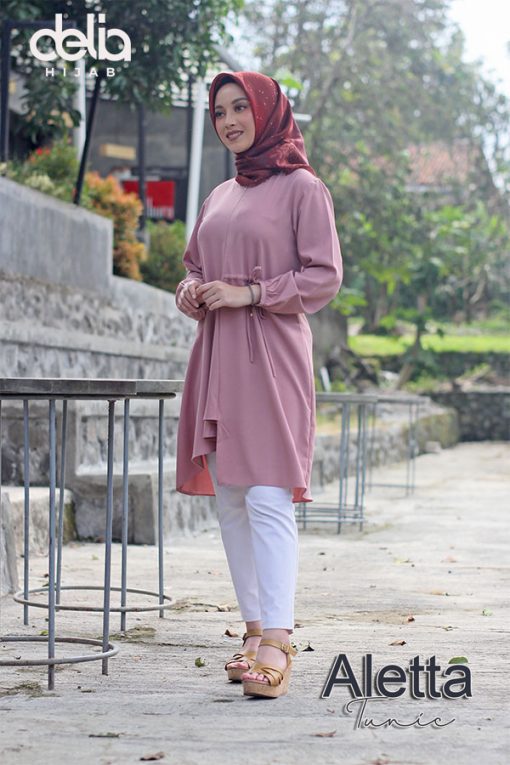 Baju Muslim Casual - Aleta Tunic - Delia Hijab